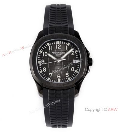 Swiss 1:1 Patek Philippe Aquanaut Series Watch DLC Carbon Case Swiss Cal324